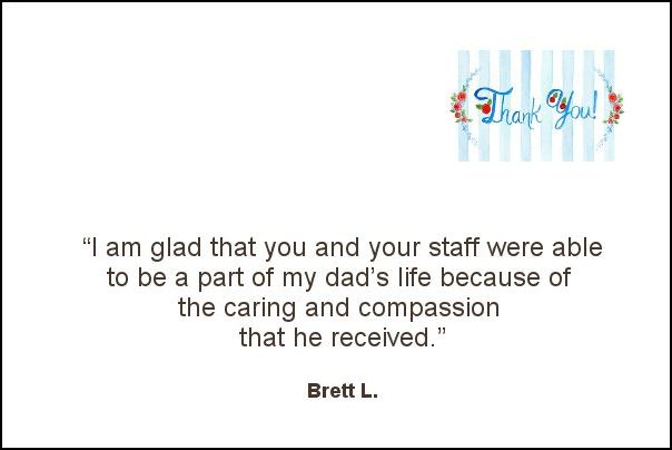 Bel Air Assisted Living testimonial from Brett L.