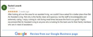 Bel Air Assisted Living review from Rachel Lenardt