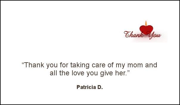 Bel Air Assisted Living testimonial from Patricia D.