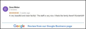 Bel Air Assisted Living testimonial from Dena Weber